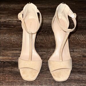 Kelly & Katie Tan Ankle Strap Heels
